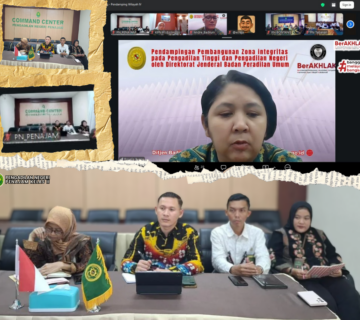 Zoom Meeting Pendampingan Pembangunan Zona Integritas Pada Pengadilan Tinggi dan Pengadilan Negeri 23 April 2026 360x320